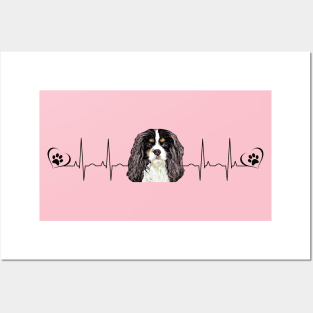 My Heart Beats for my Tri-Colored Cavalier King Charles Spaniel Posters and Art